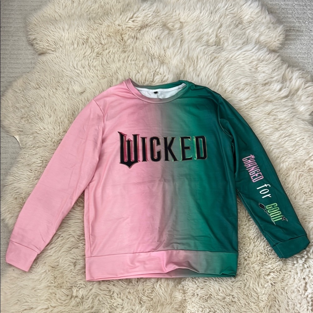 Pink and Green Wicked Sweatshirt